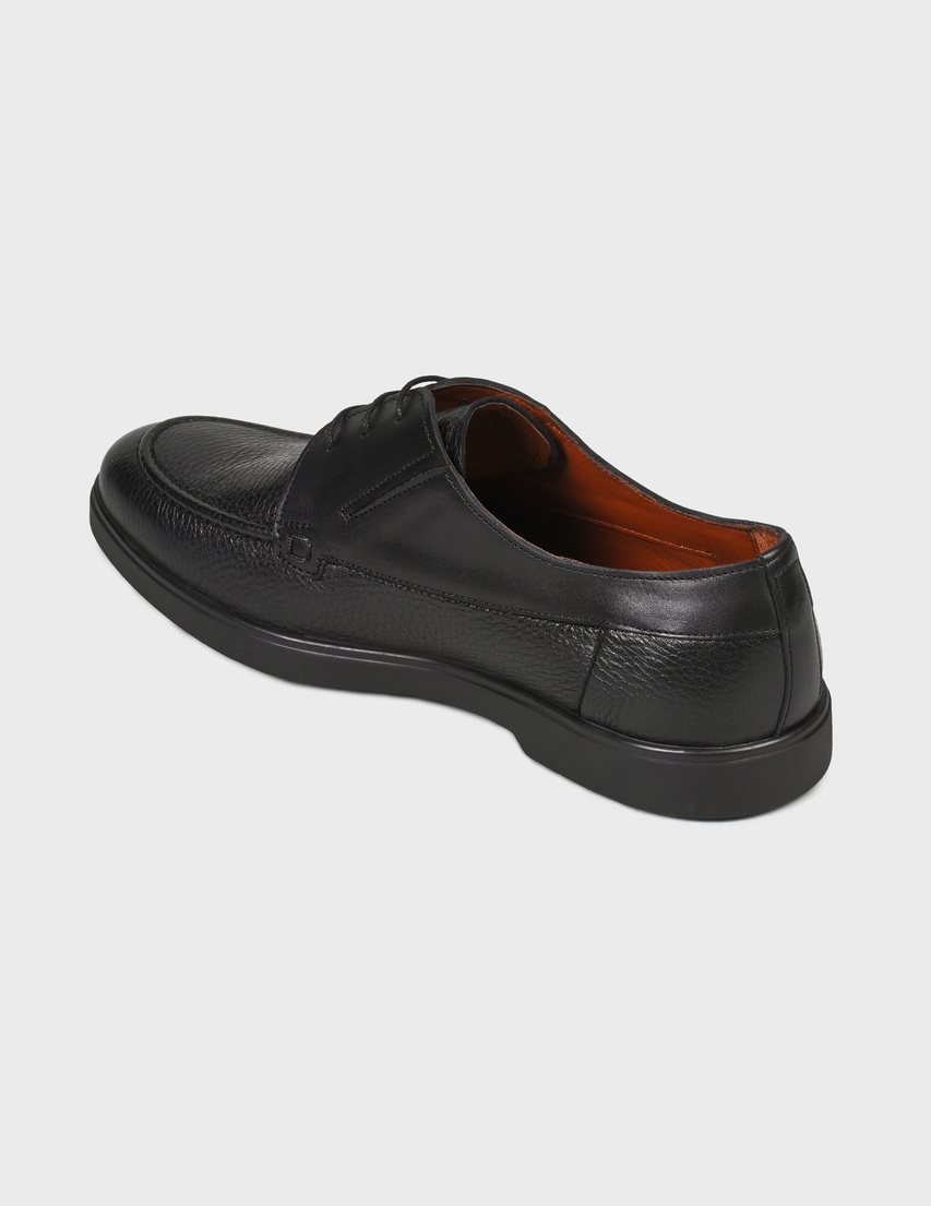 мужские черные Дерби Roberto Serpentini 4855-black - фото-2