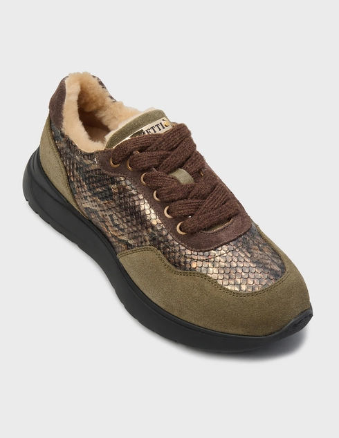 многоцветные Кроссовки Marzetti 8928-3-Green-Piton_khaki