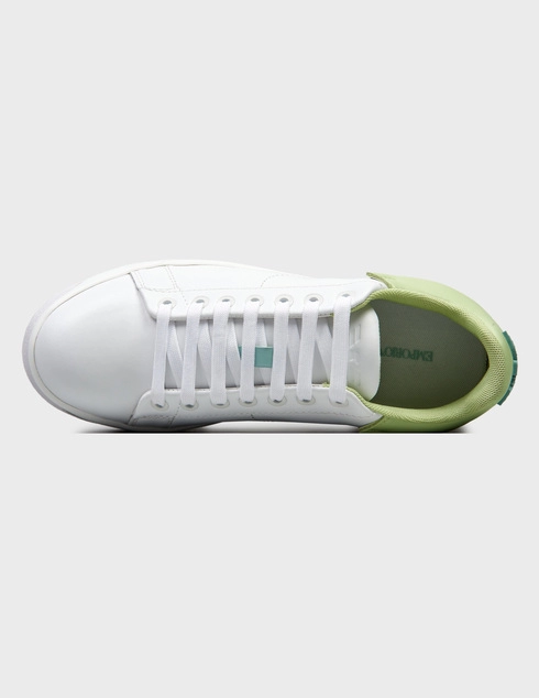 белые женские Кеды Emporio Armani 024-1-green_white 12433 грн