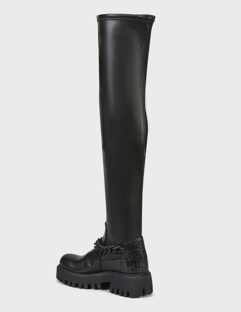 женские черные Ботфорты Loriblu AGR-4TL-012-black - фото-2