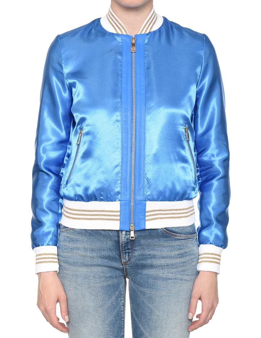 Женская куртка ALBANO 508-SILK-electric-aplic-blue