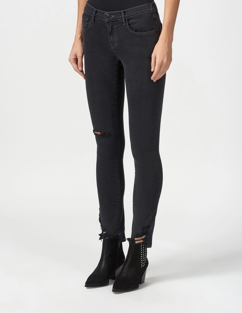 J Brand JB000734-C-811E500-Mid-Rise-Skinny-black фото-2