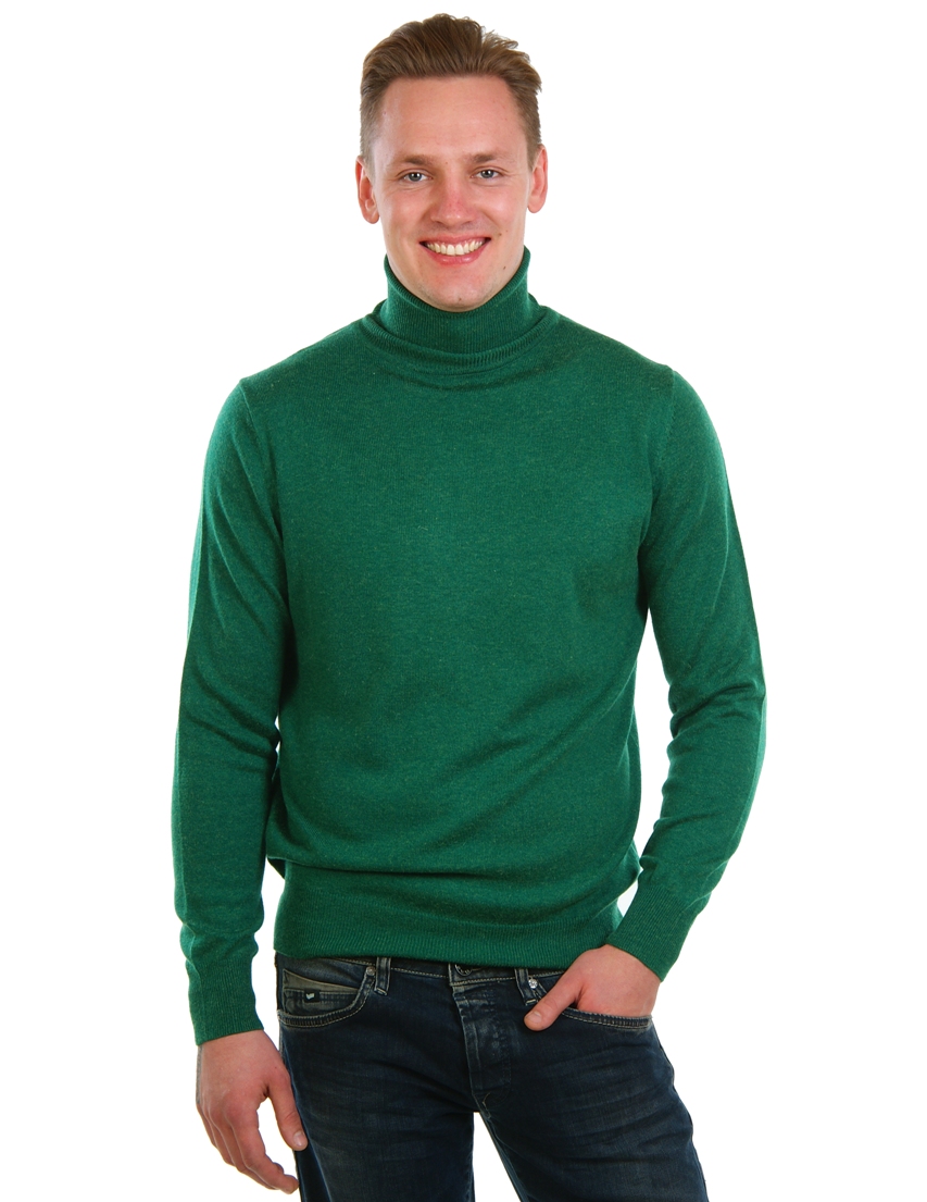 Зеленый мужской джемпер