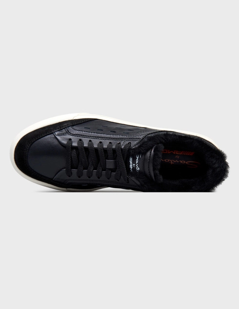 черные мужские Кеды Santoni 21883_black 21739 грн