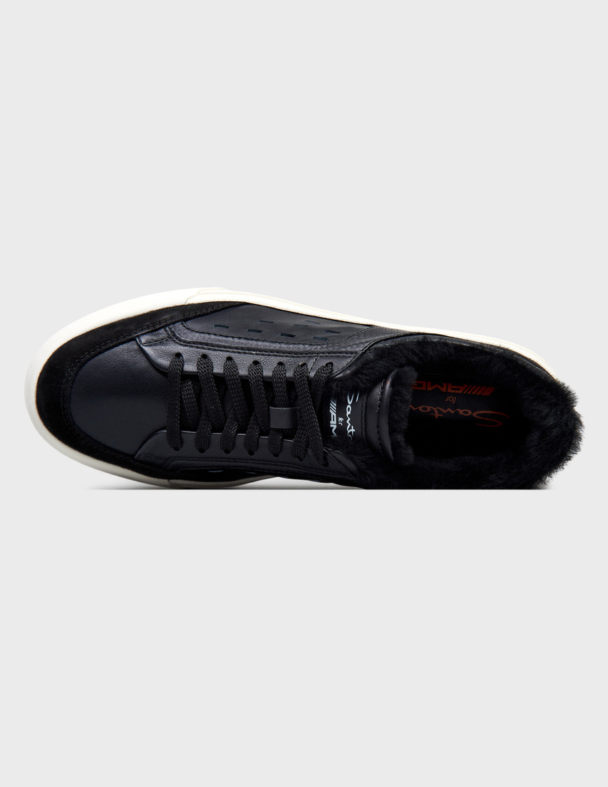 черные мужские Кеды Santoni 21883_black 19323 грн