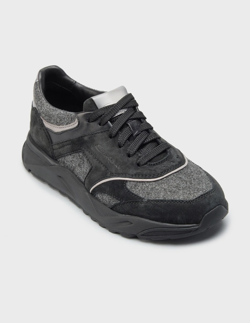 серые Кроссовки Santoni 22112-01_gray