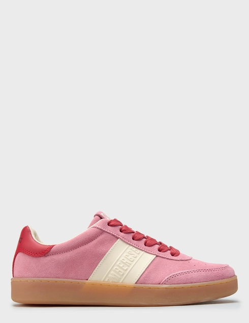 женские розовые замшевые Кеды Bikkembergs 30602_roza-bordo_pink - фото-5