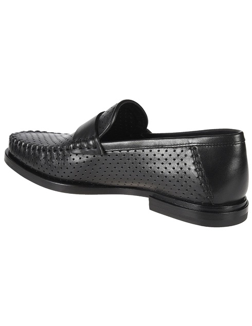 мужские черные Лоферы Santoni S15540_black - фото-2
