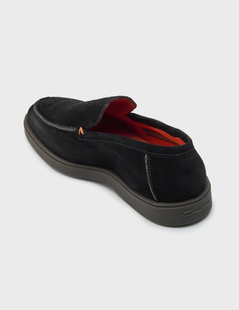 мужские черные Туфли Santoni 17824-01_black - фото-2