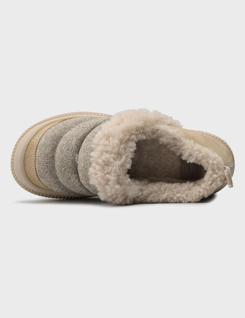 бежевые женские Угги Voile Blanche AGR-9658-wool_beige 16466 грн