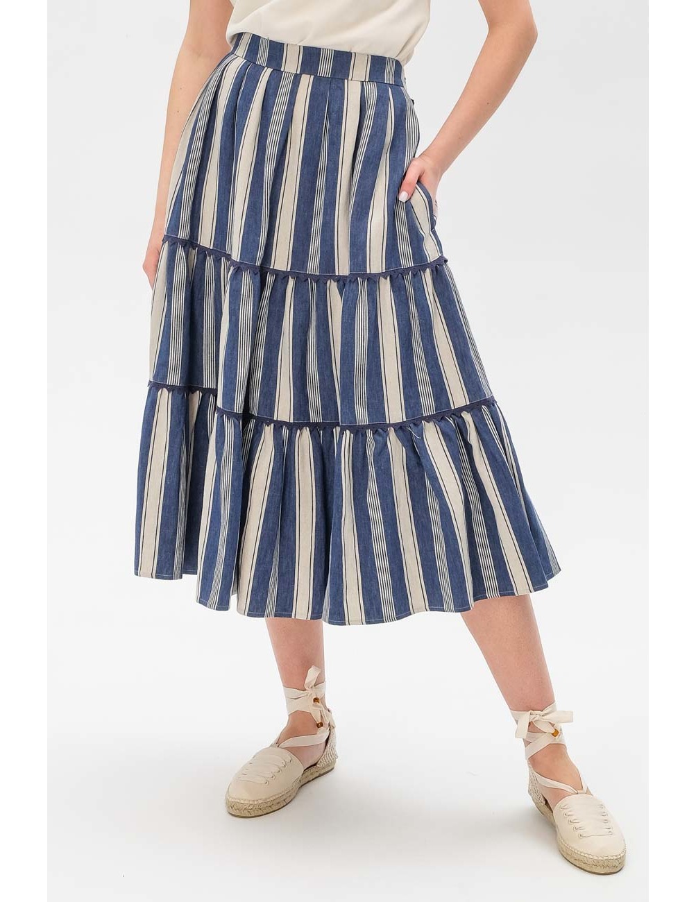 

Юбка, Синий;белый