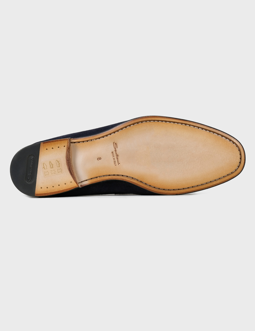 синие Лоферы Santoni SMCNC17511LA3ESVUU60-blue размер - 41