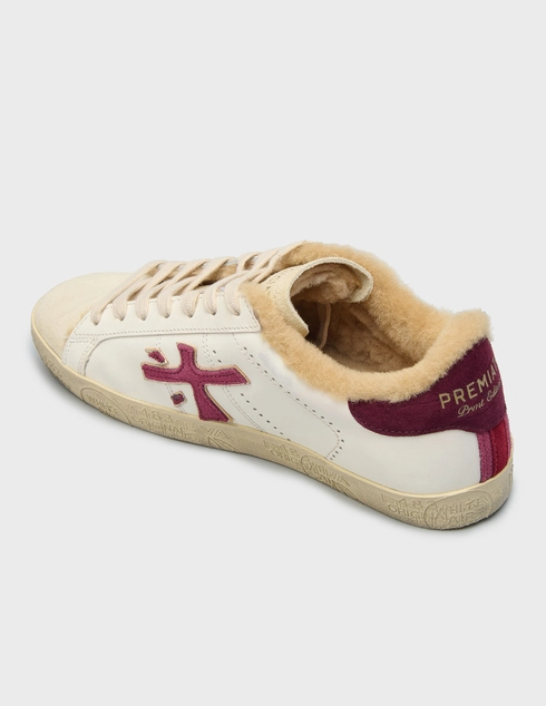 женские бежевые Кеды Premiata STEVEND_7604M - фото-2