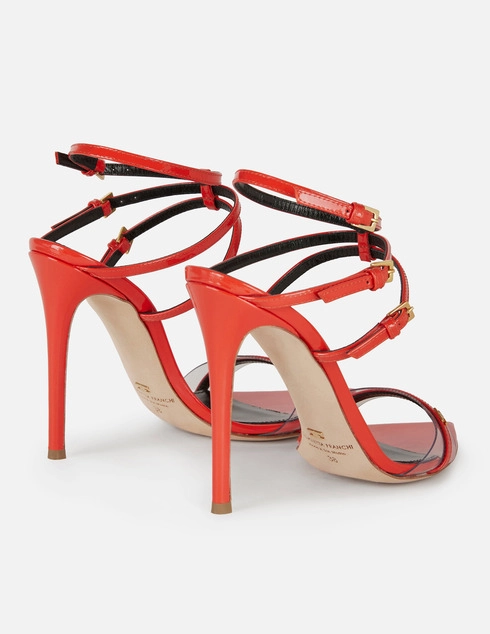 женские коралловые Босоножки Elisabetta Franchi SA-49L-61E2-V530-H85 - фото-2