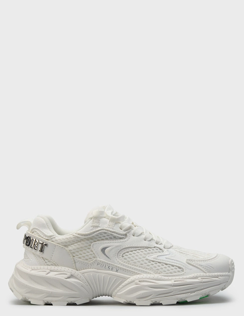 женские белые текстильные Кроссовки Plein Sport USC0931STE003N-01 - фото-5