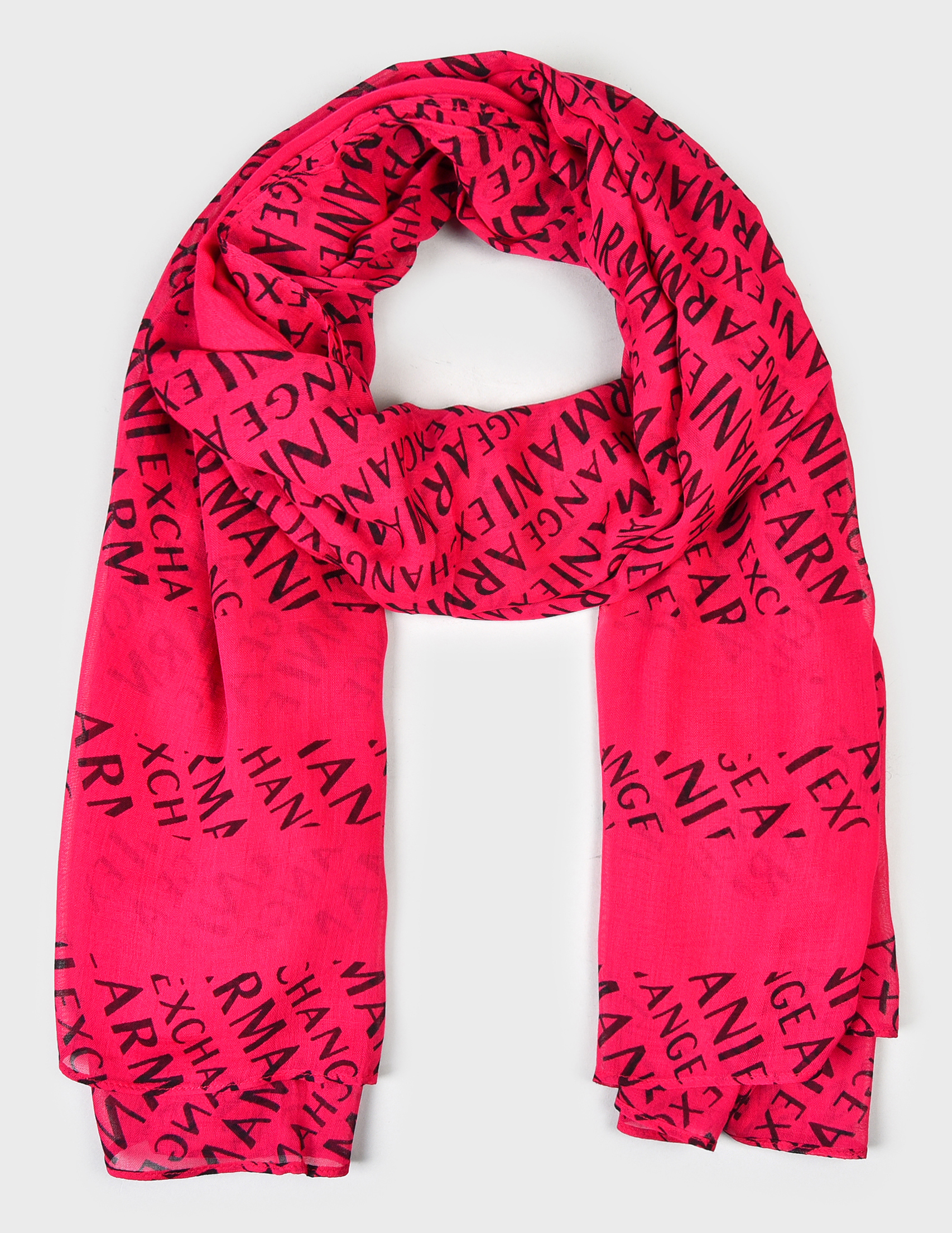 

Шарф, Розовый;принт