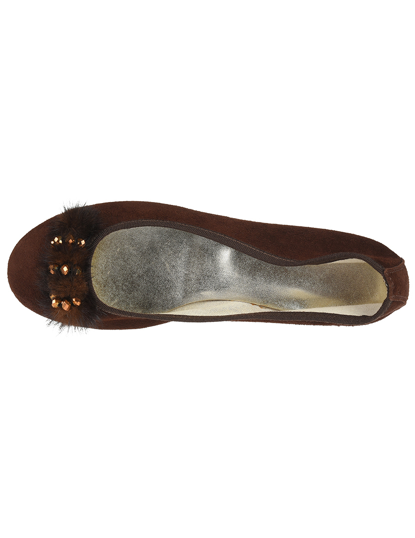 коричневые женские Балетки Ballerina 508_brown 1943 грн
