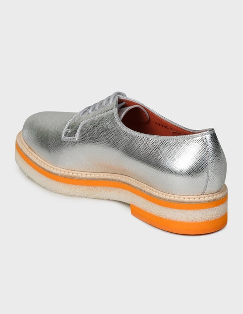 женские серебряные Дерби Santoni WUSS57980QARROGMD50-silver - фото-2