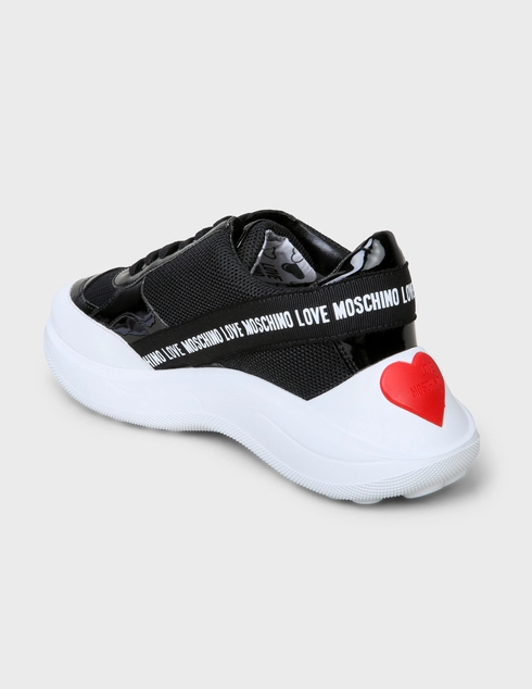 женские черные Кроссовки Love Moschino 15176-black - фото-2