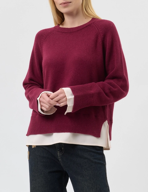 Kaos FP001-wool-cash-silk-bordo фото-3