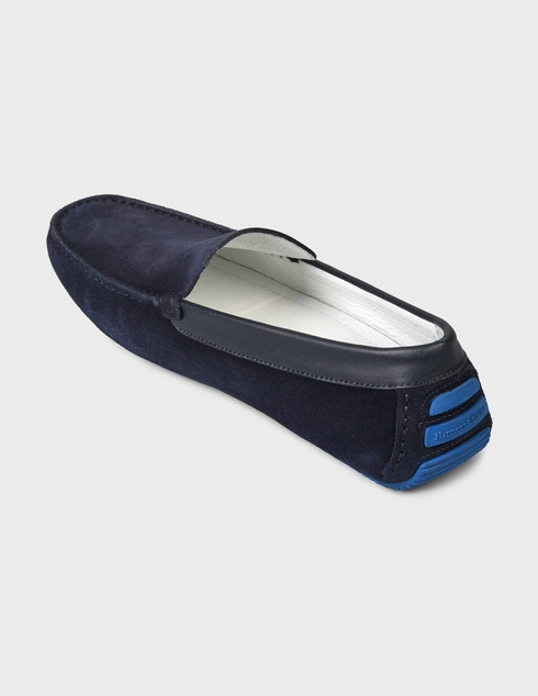 мужские синие Мокасины Harmont&Blaine EFM201-211-5400-blue - фото-2
