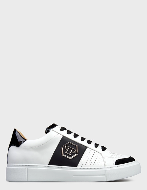 мужские белые кожаные Кеды Philipp Plein 3917_white - фото-5