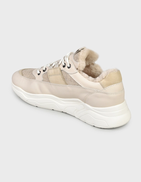 женские бежевые Кроссовки Doucal'S 8470-beige - фото-2
