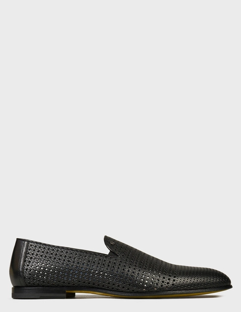 мужские черные кожаные Туфли Giampiero Nicola T42908_black - фото-5