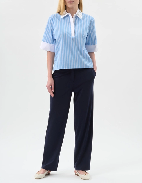 Kaos NT033-cotton-azzurro_blue фото-2