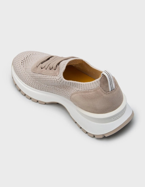 женские бежевые Кроссовки Doucal'S 8765_beige - фото-2