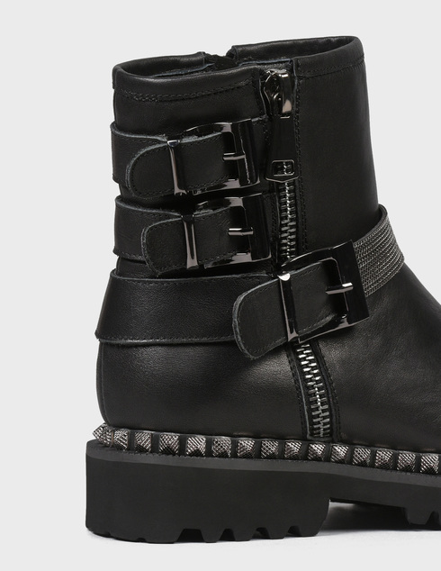 женские черные кожаные Ботинки Alma En Pena 535-black - фото-5
