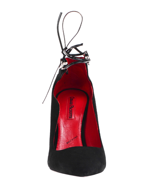 женские черные замшевые Туфли Cesare Paciotti 911210_black - фото-5