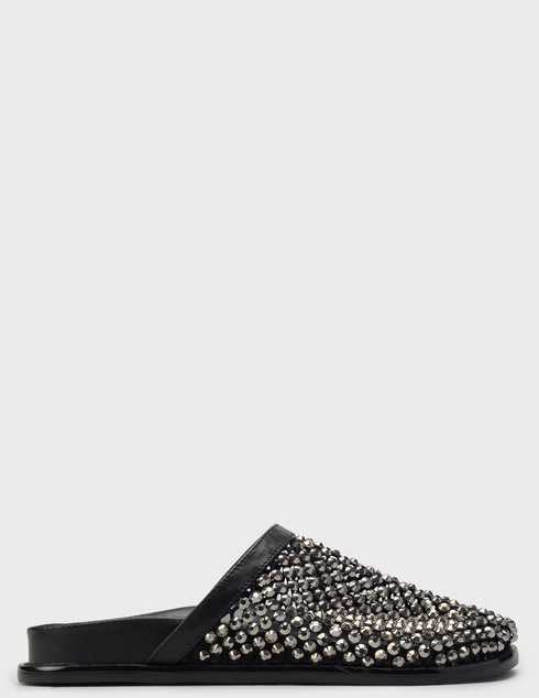 женские черные текстильные Шлепанцы Helena Soretti Orsola-2603_black - фото-5