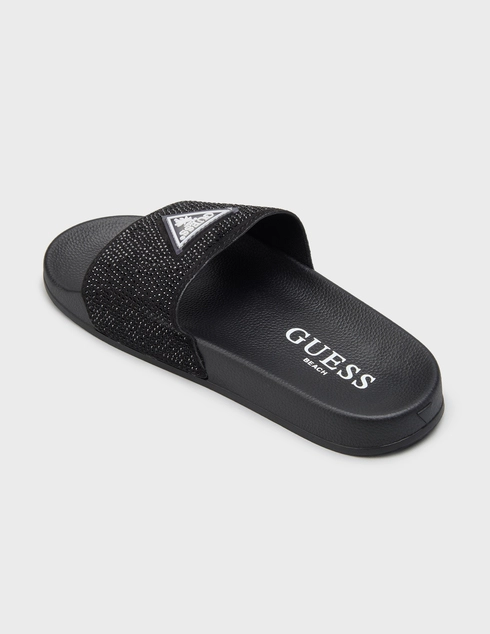 женские черные Шлепанцы Guess E6GZ16BB00F-JBLK_black - фото-2