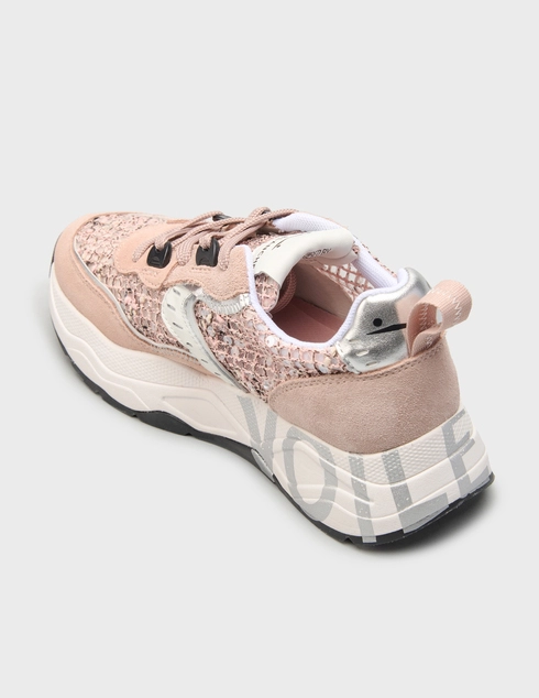 женские розовые Кроссовки Voile Blanche 9818-paet-logo_pink - фото-2