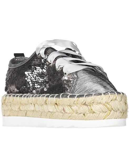 серебряные Кеды Colors Of California CHEVA012-S18-GUN_silver