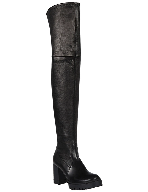 черные Ботфорты Casadei 582_black