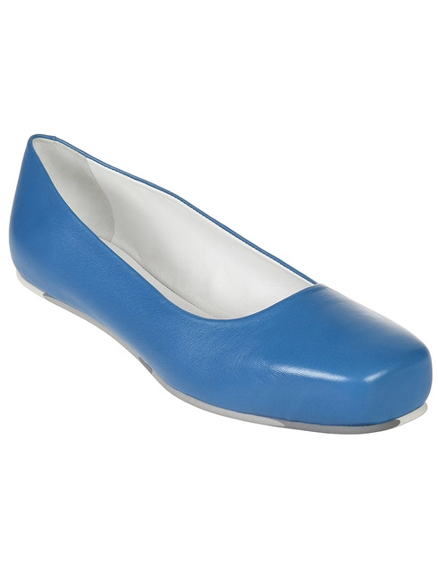 голубые Балетки Jil Sander 4313-blue