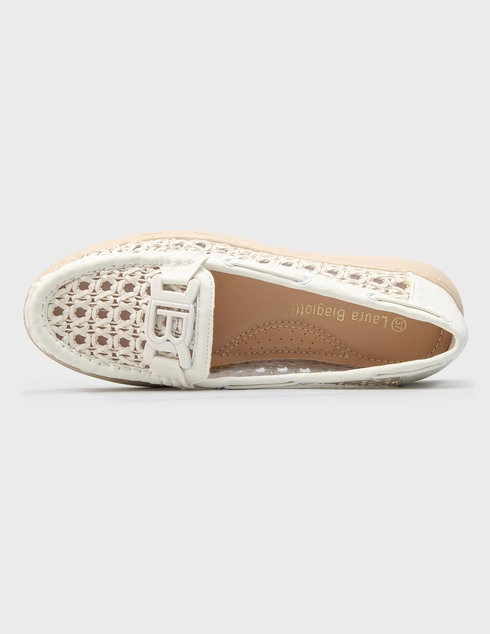 белые женские Лоферы Laura Biagiotti 9690-crema-white 6854 грн