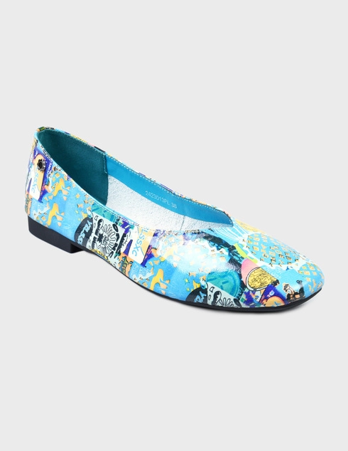 голубые Балетки Tuffoni 3013-blue