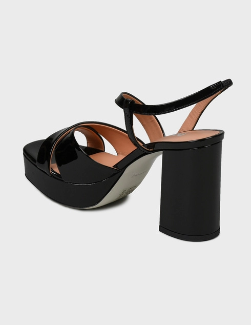 женские черные Босоножки Pollini 1602_black - фото-2