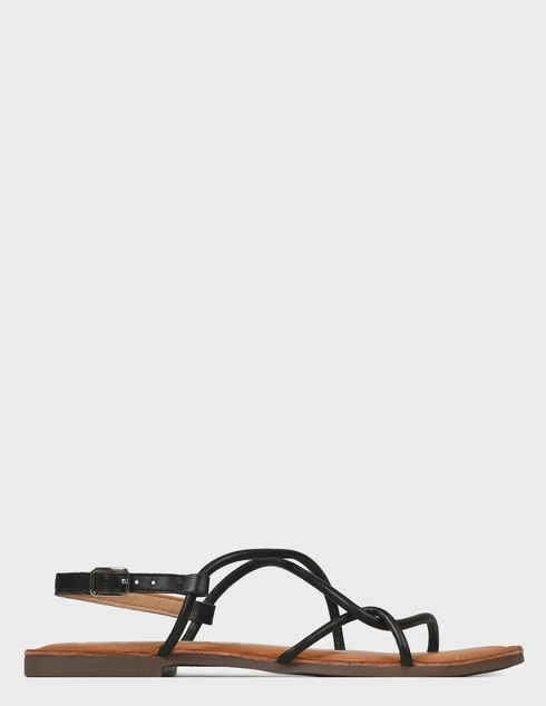 женские черные кожаные Сандалии Gioseppo 65032-P-negro-black - фото-5