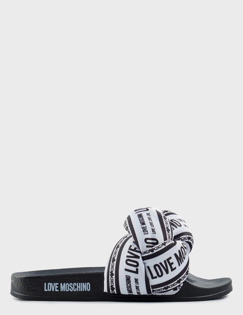 женские белые текстильные Шлепанцы Love Moschino JA28312G0MIW310A_white - фото-5