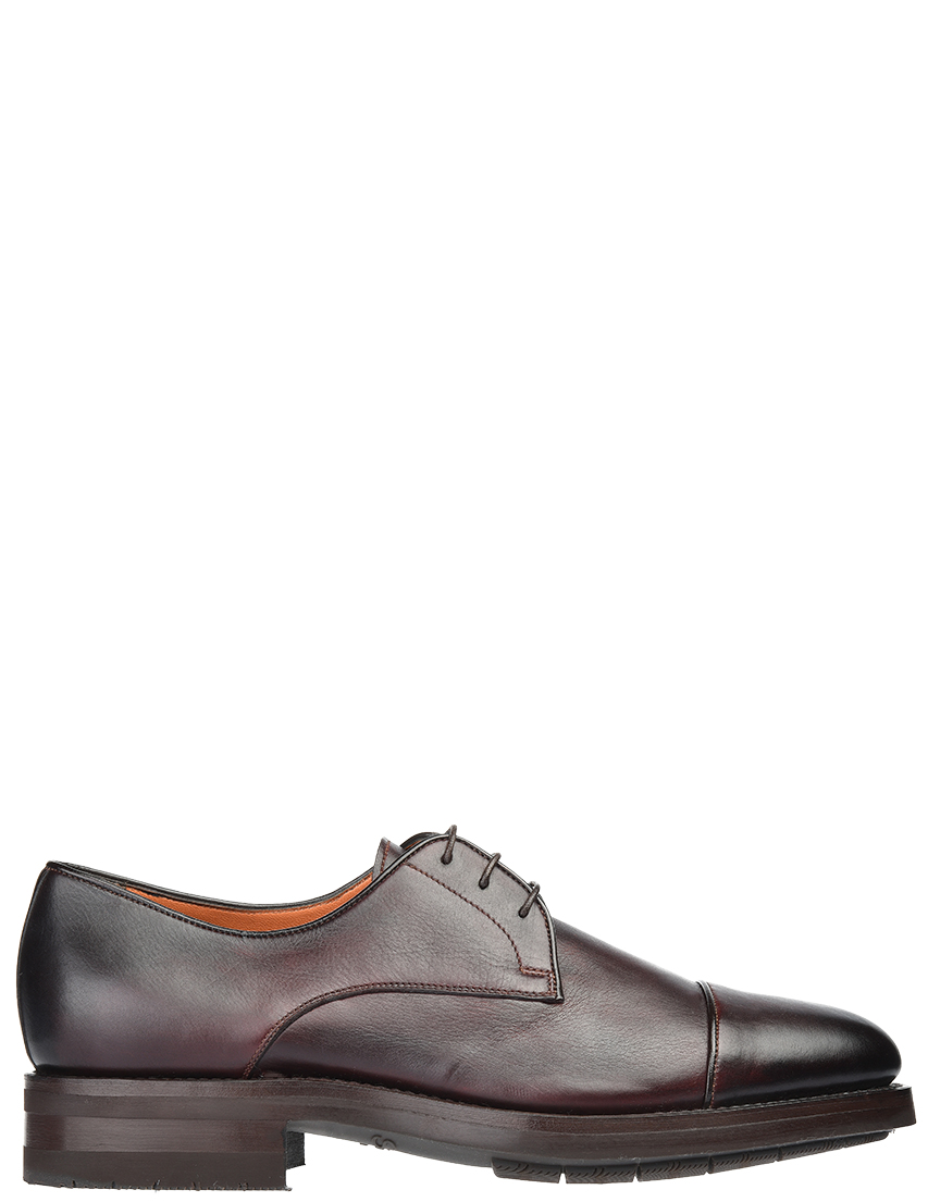 Мужские дерби Santoni S16158_bordo