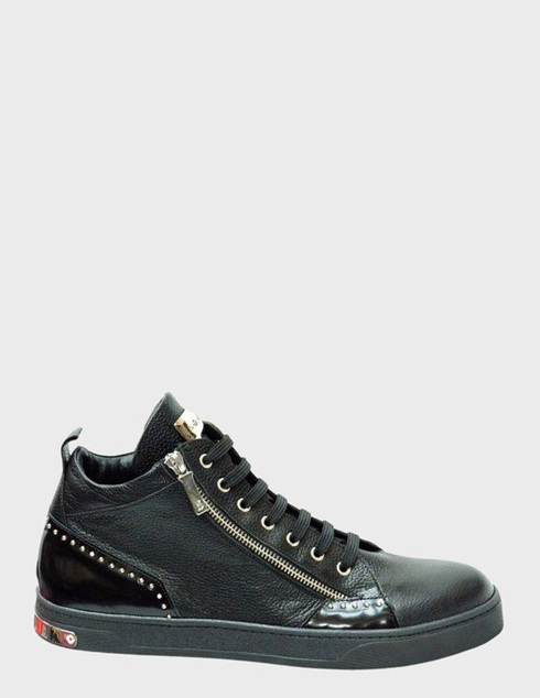 мужские черные кожаные Ботинки Roberto Botticelli 38408 - фото-5