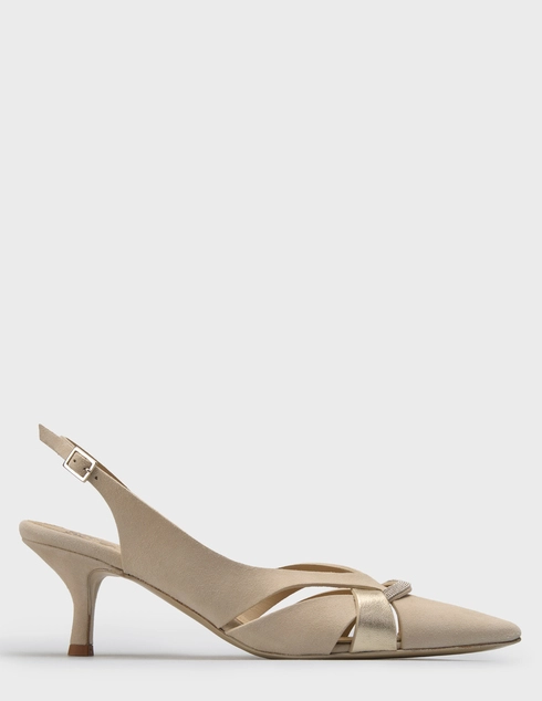 женские бежевые замшевые Босоножки Panicale Cashmere D38Chanel138DSHC-0230_beige - фото-5