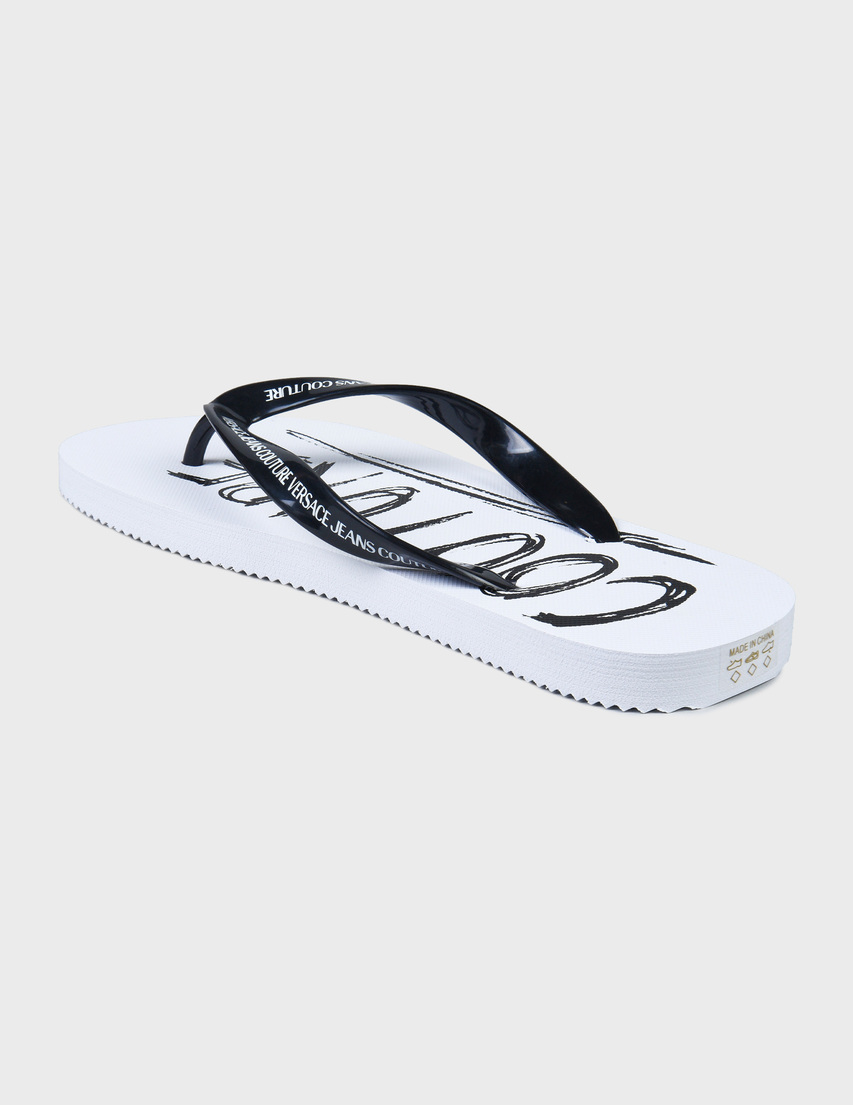 мужские черные Пантолеты Versace Jeans Couture 74YA3SQ7ZS635-L02 - фото-2