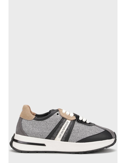 женские серые текстильные Кроссовки Emporio Armani EMPORIO_ARMANI_11164 - фото-5
