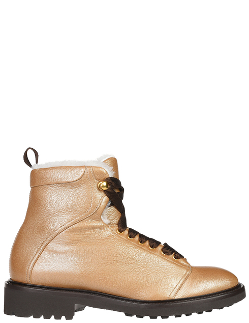 женские золотые кожаные Ботинки Doucal'S SD8272_gold - фото-5