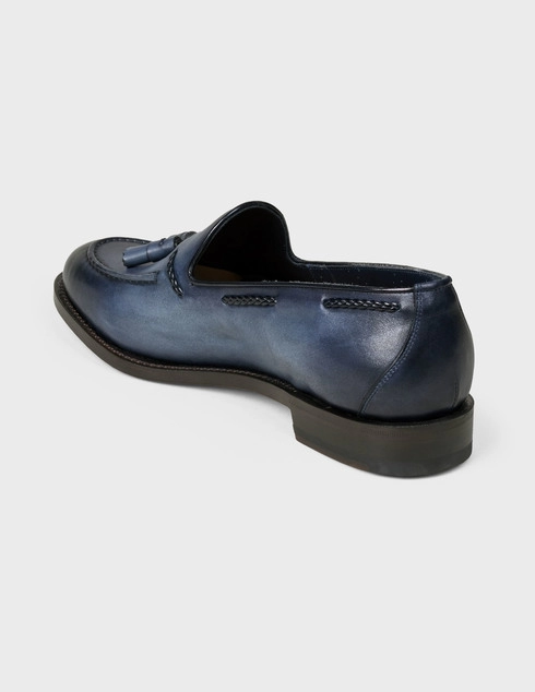 мужские синие Лоферы Santoni MCHG12880PC4NGTHU48-blue - фото-2